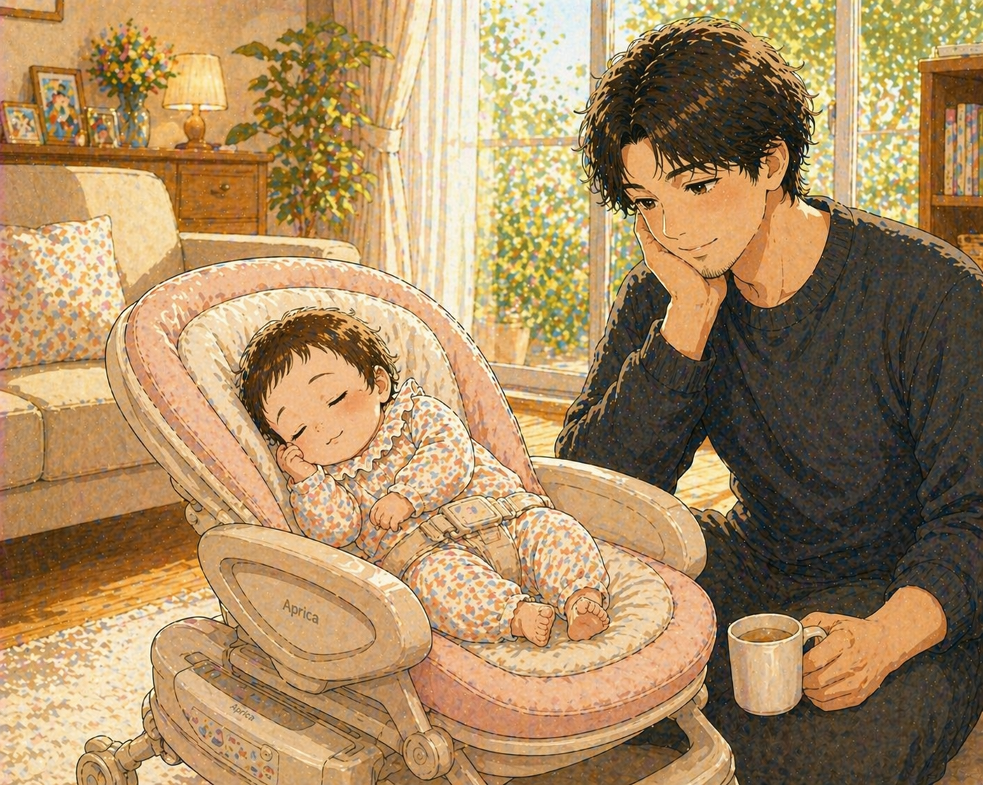 ユラリズムですやすや眠るTASO子